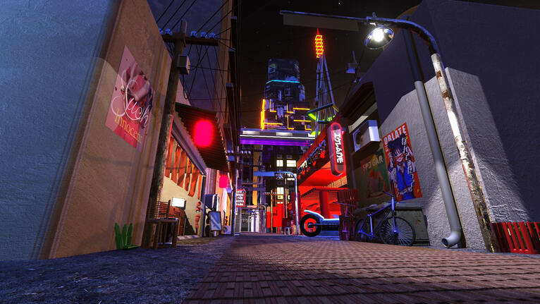 Blender - Cyberpunk City